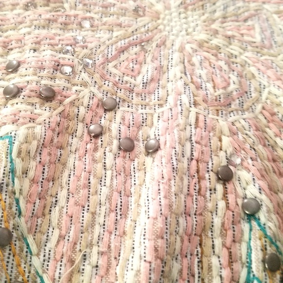 Aziza DB Sport/Boho Cotton Embroidered Pants sz10 - Picture 2 of 8